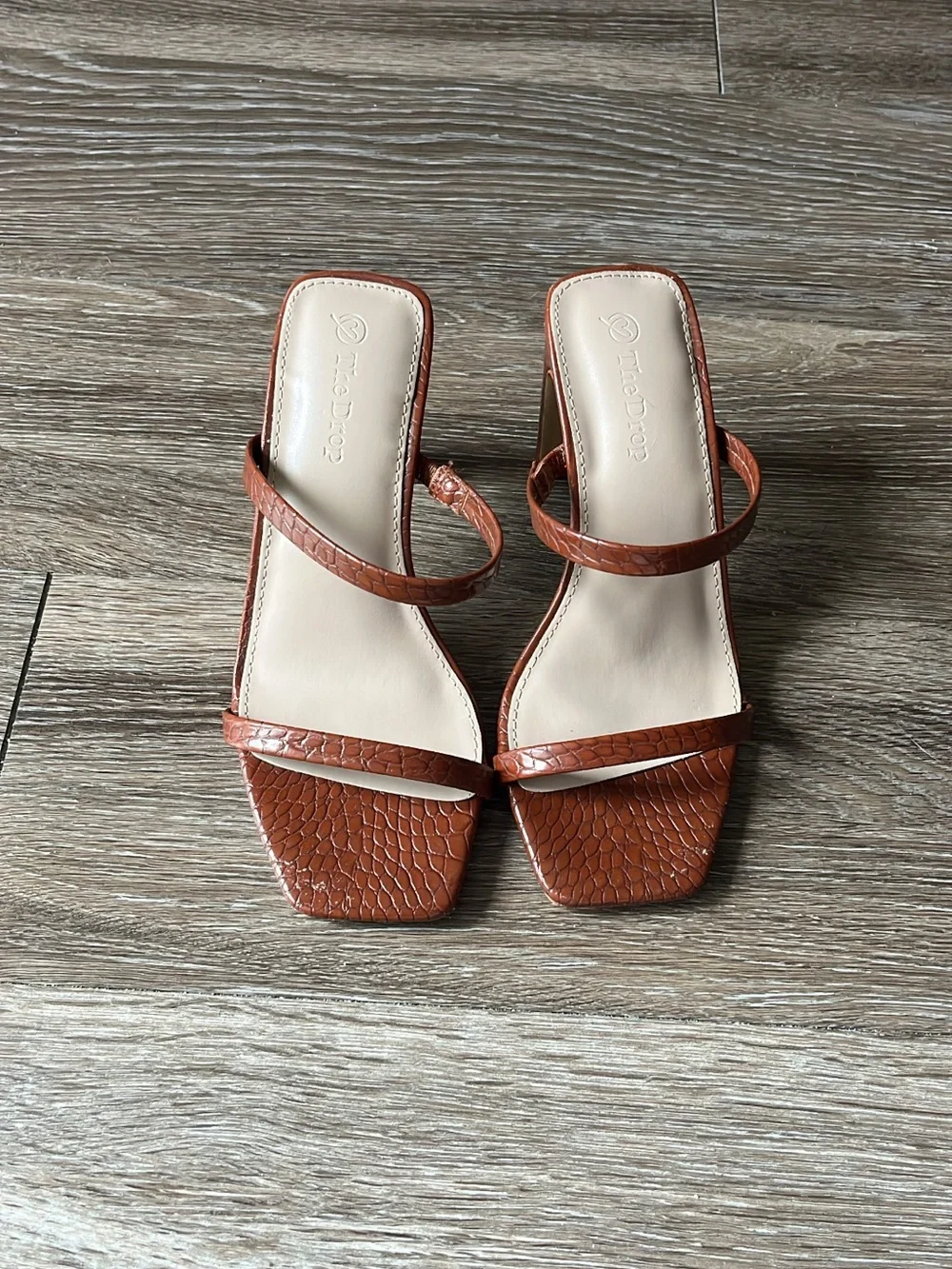 Women's Brown Strappy High-Heel Sandals